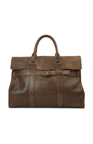  Network Erkek Kahverengi Deri Seyahat Çantası