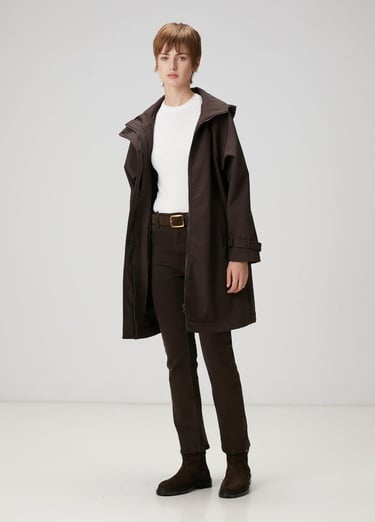  Beymen Club Kadın Kahverengi Kuş Aplikeli Kaban