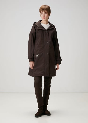  Beymen Club Kadın Kahverengi Kuş Aplikeli Kaban