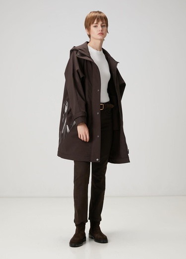  Beymen Club Kadın Kahverengi Kuş Aplikeli Kaban