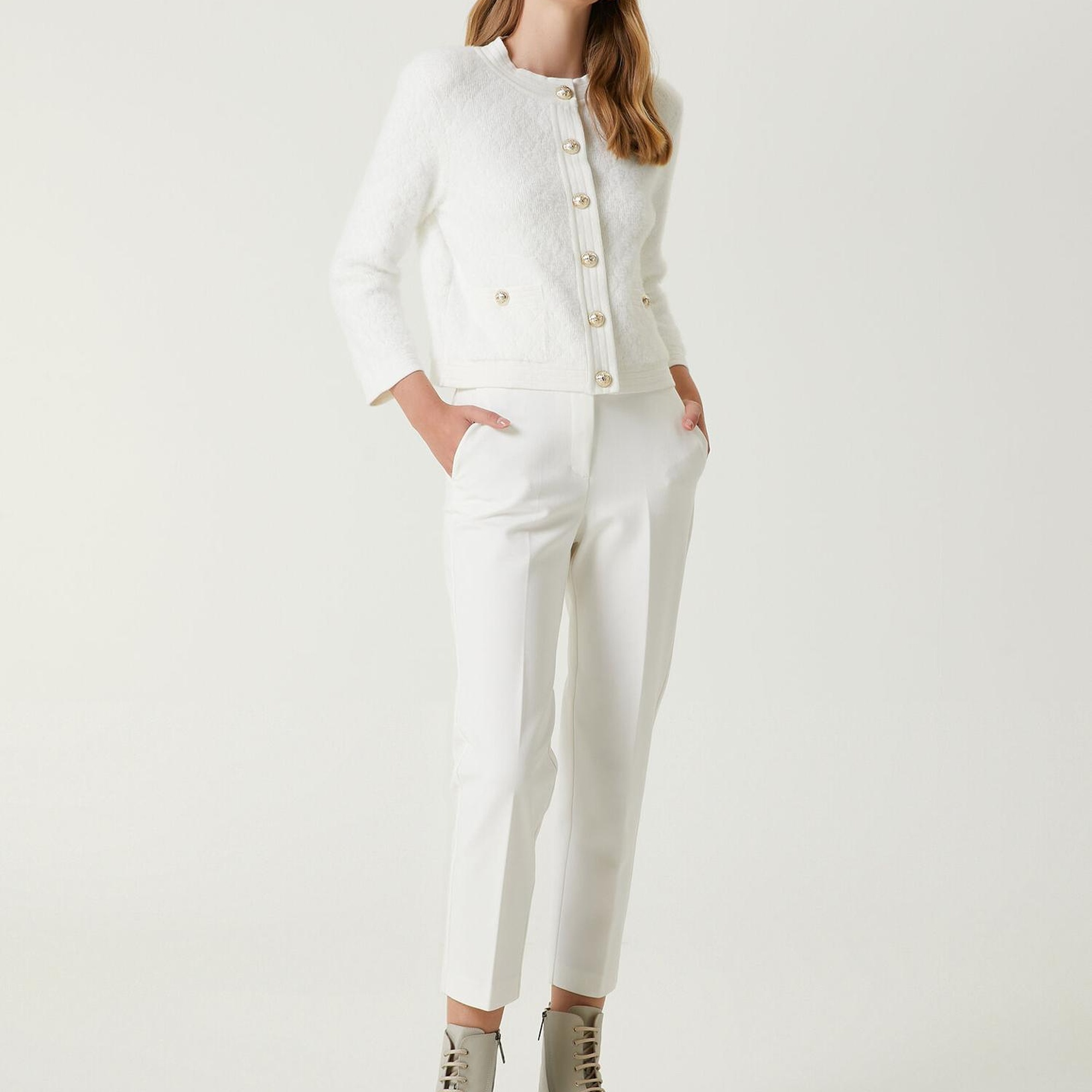 Beymen Club Kadın Kırık Beyaz Tüylü Hırka