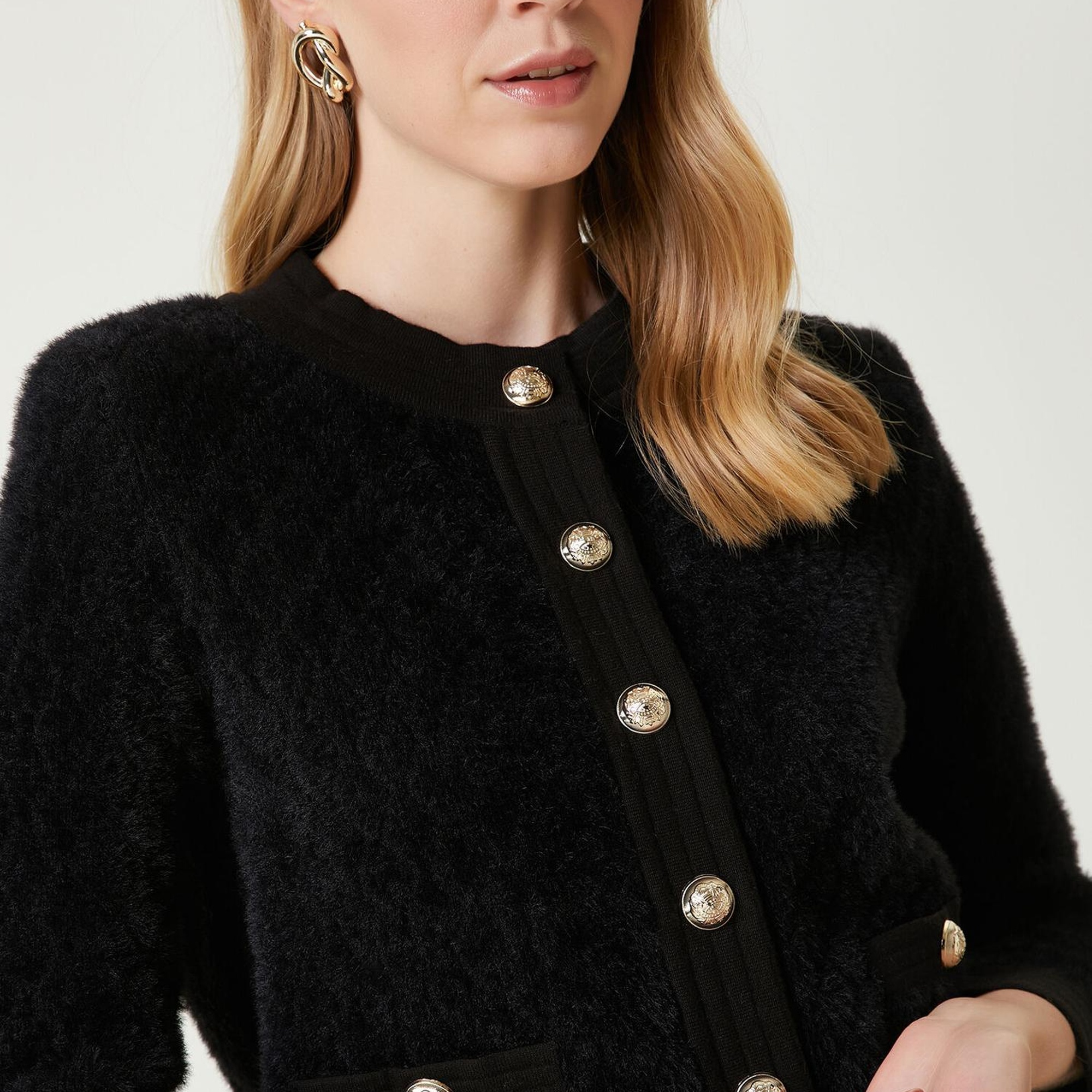 Beymen Club Kadın Siyah Tüylü Hırka