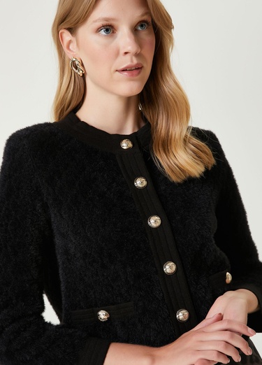  Beymen Club Kadın Siyah Tüylü Hırka