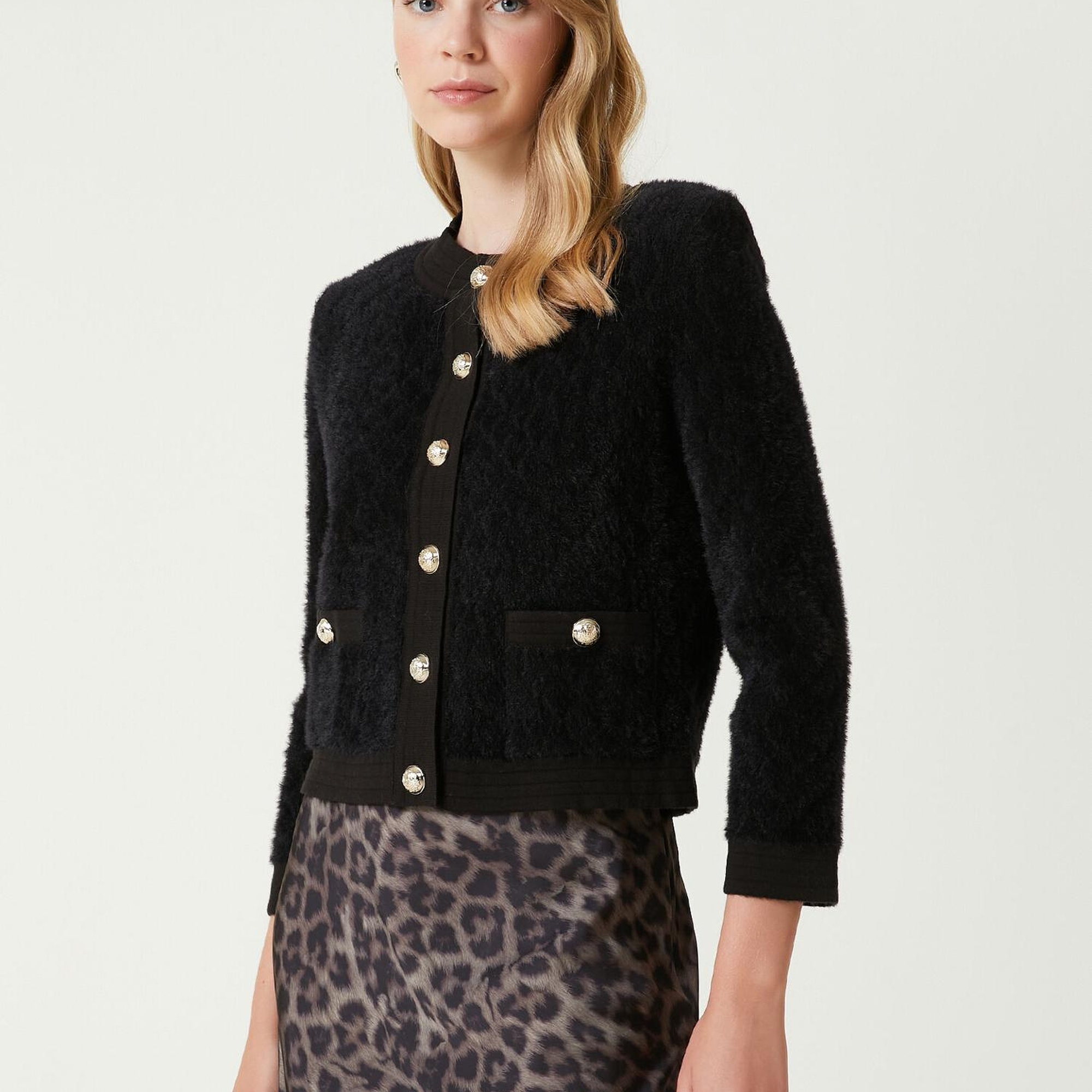 Beymen Club Kadın Siyah Tüylü Hırka