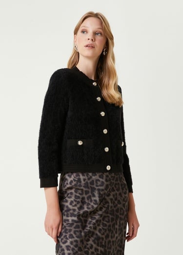  Beymen Club Kadın Siyah Tüylü Hırka