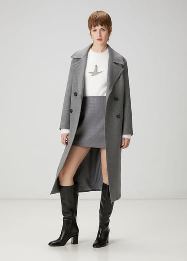  Beymen Club Kadın Beyaz İşlemeli Logolu Kazak