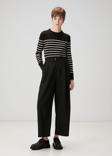  Beymen Club Kadın Siyah Beyaz Çizgili Kazak