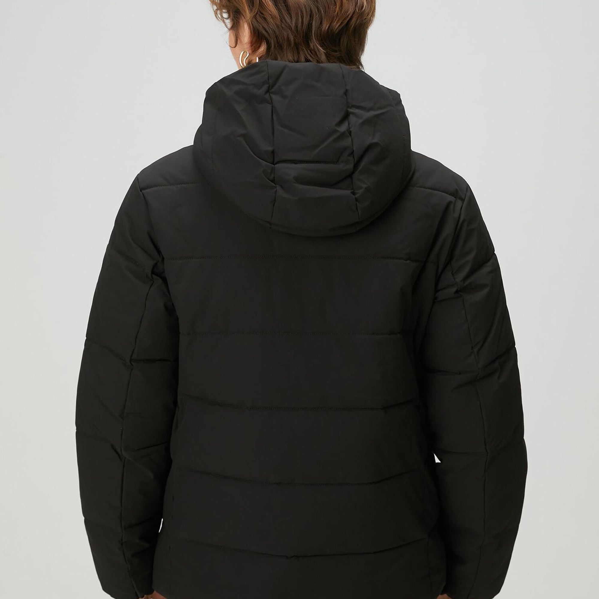 Beymen Club Kadın Siyah Kapüşonlu Basic Mont