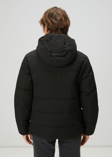  Beymen Club Kadın Siyah Kapüşonlu Basic Mont