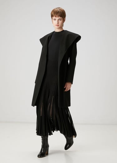  Beymen Club Kadın Siyah Kapüşonlu Palto