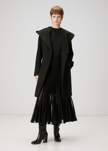  Beymen Club Kadın Siyah Kapüşonlu Palto