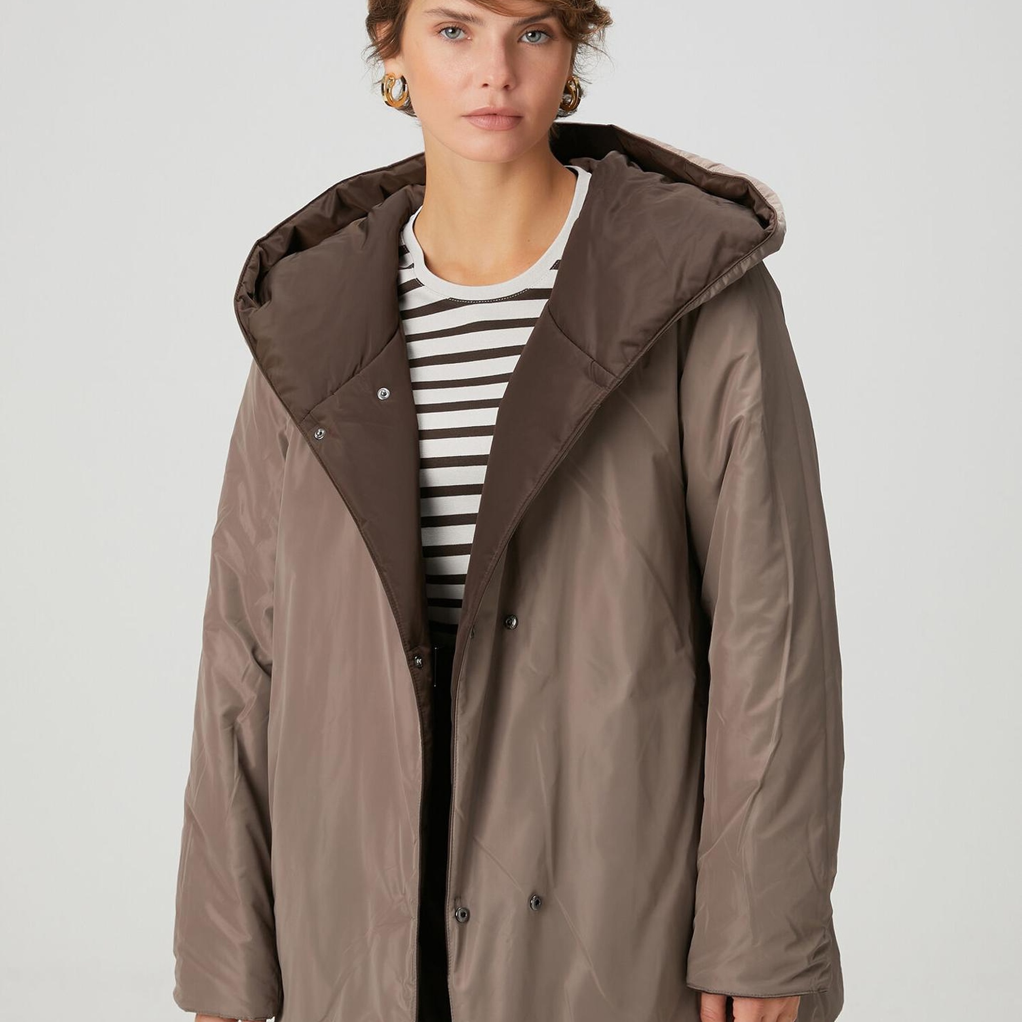 Beymen Club Kadın Kahverengi Çift Taraflı Mont