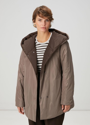  Beymen Club Kadın Kahverengi Çift Taraflı Mont