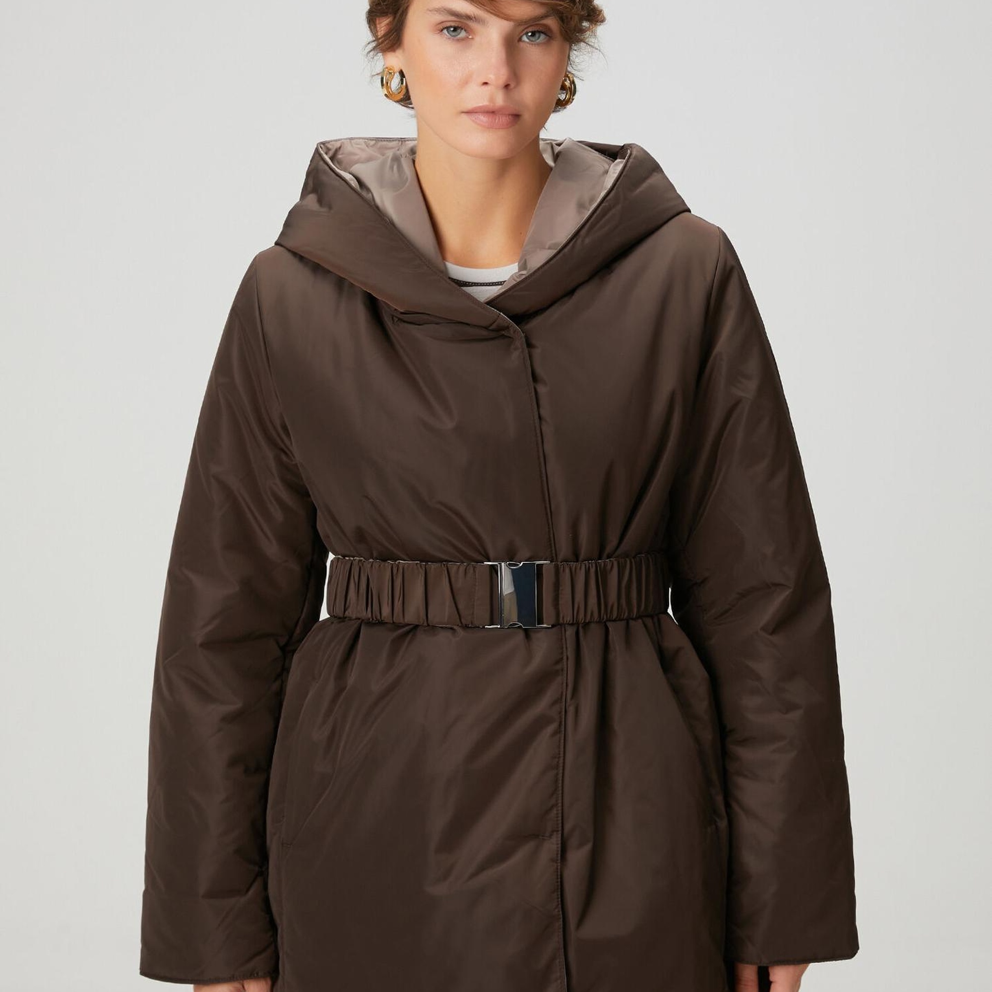 Beymen Club Kadın Kahverengi Çift Taraflı Mont