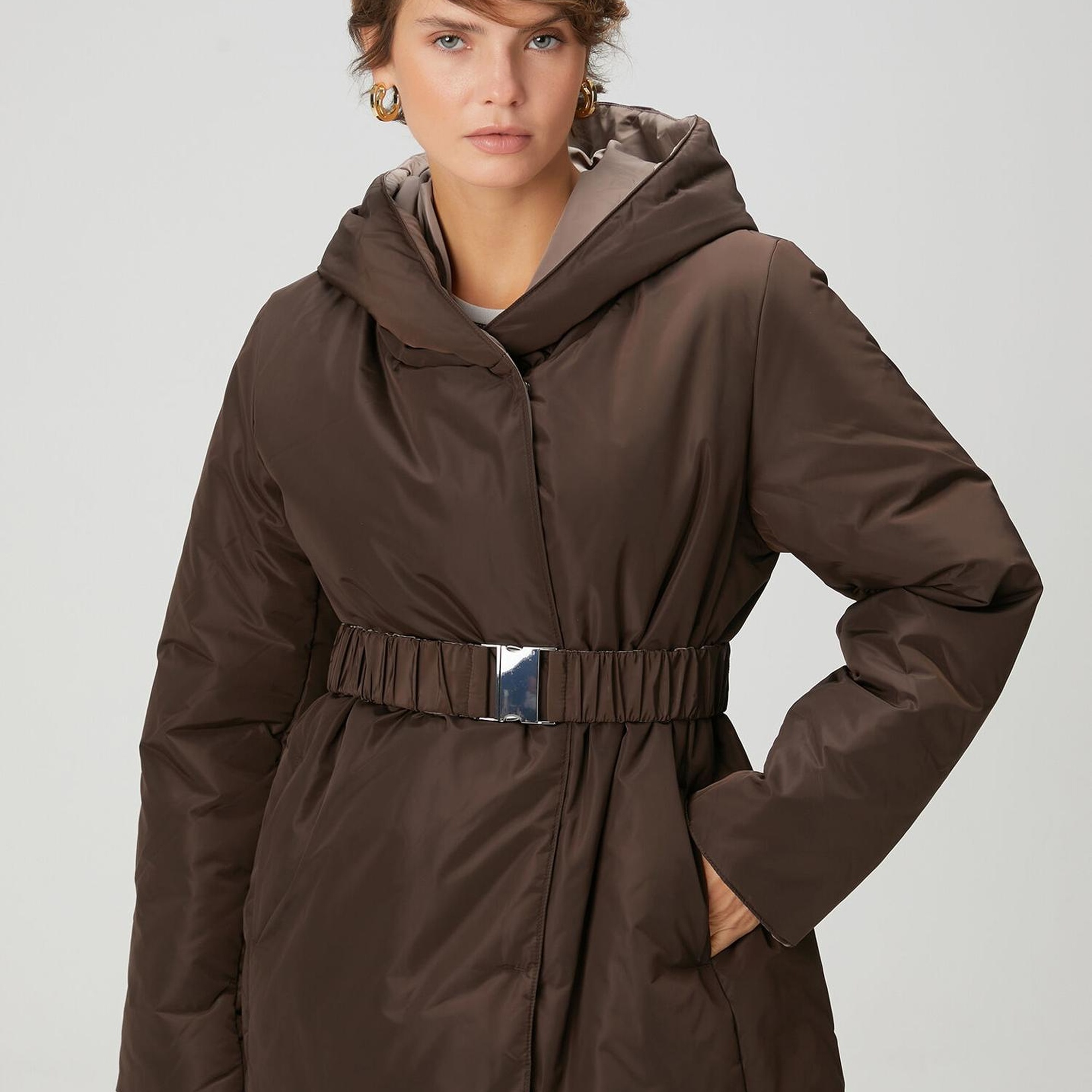 Beymen Club Kadın Kahverengi Çift Taraflı Mont