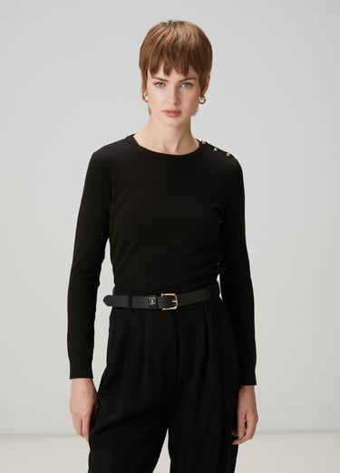  Beymen Club Kadın Siyah Basic Kazak