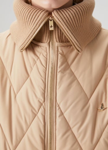  Beymen Club Kadın Kamel Zikzak Kapitoneli Mont