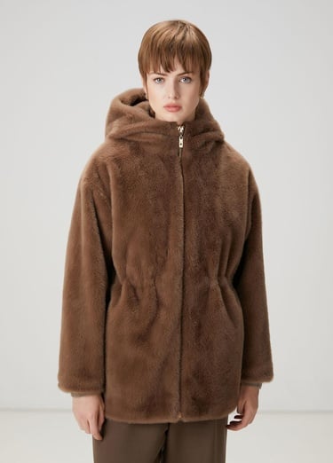  Beymen Club Kadın Vizon Kapüşonlu Mont