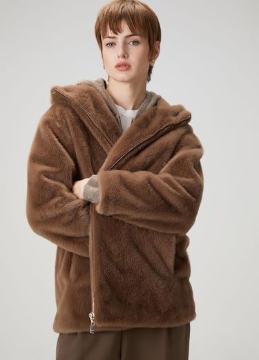  Beymen Club Kadın Vizon Kapüşonlu Mont