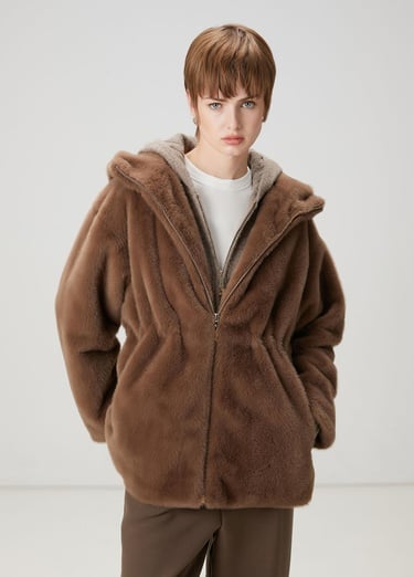  Beymen Club Kadın Vizon Kapüşonlu Mont