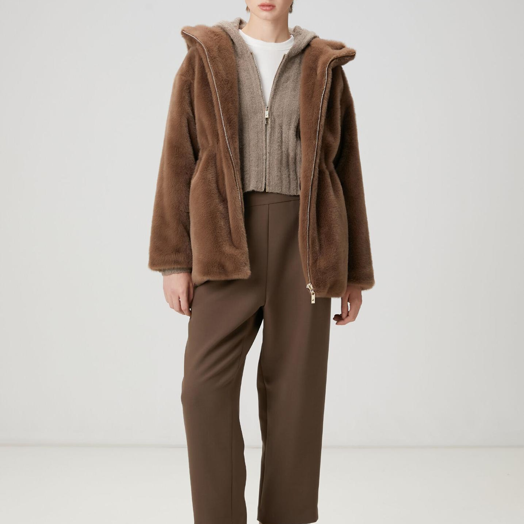 Beymen Club Kadın Vizon Kapüşonlu Mont