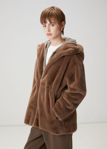  Beymen Club Kadın Vizon Kapüşonlu Mont