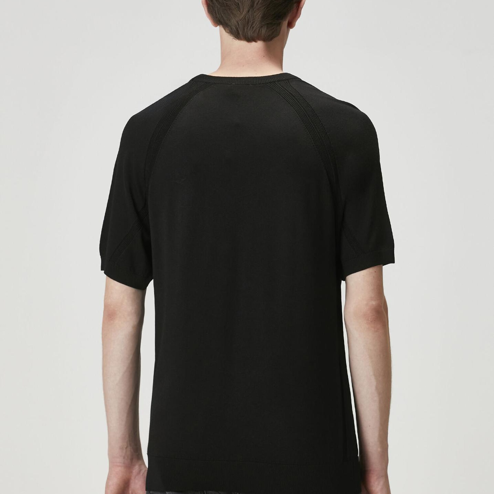 Beymen Club Erkek Siyah Kısa Kollu Kazak