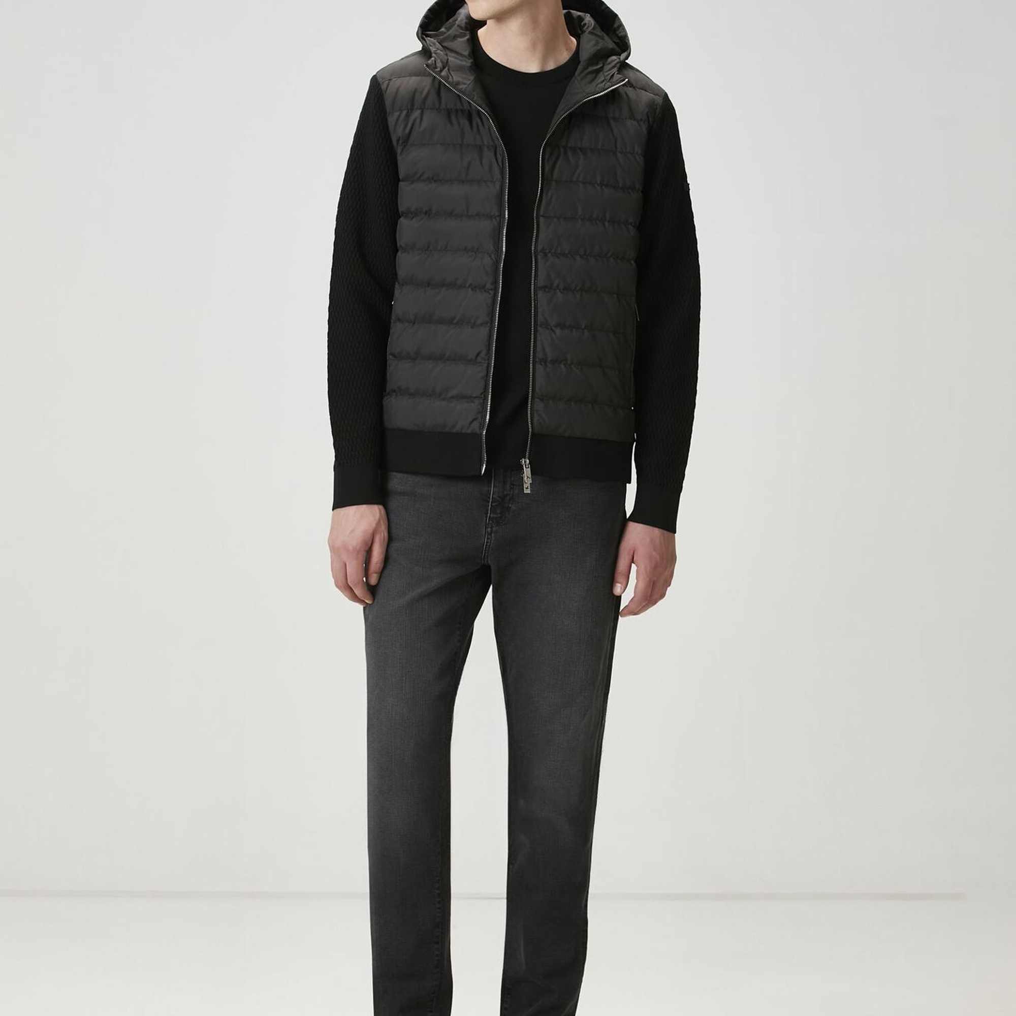 Beymen Club Erkek Siyah Kısa Kollu Kazak