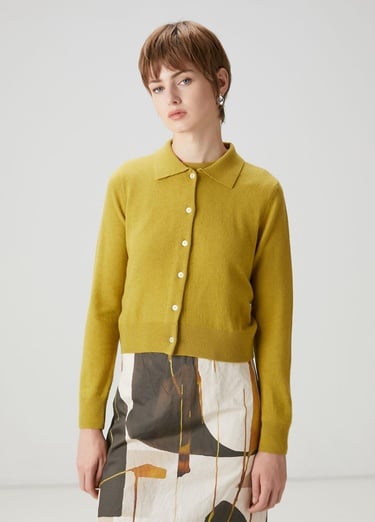  Beymen Club Kadın Yağ Yeşili Fular Detaylı Triko Hırka