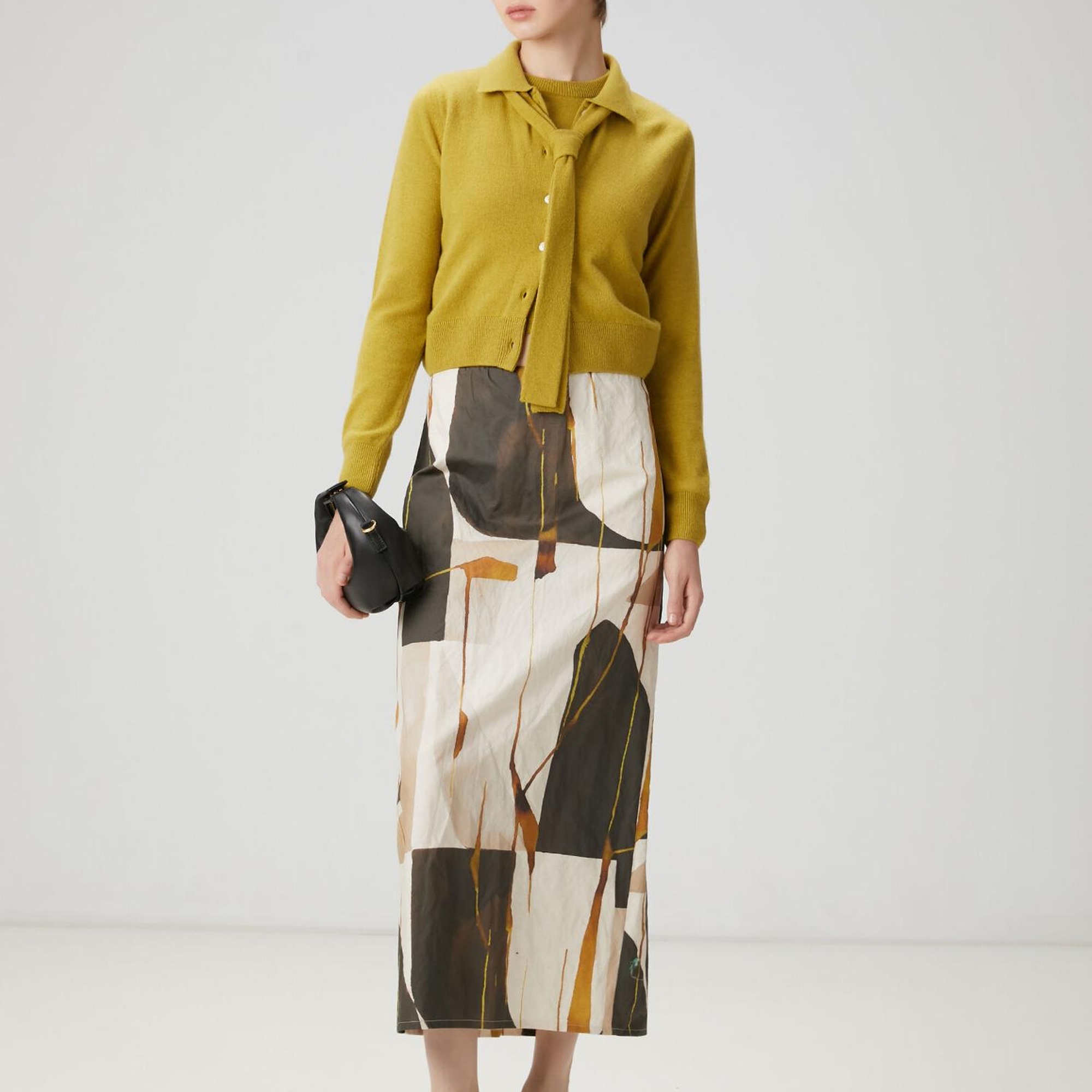 Beymen Club Kadın Yağ Yeşili Fular Detaylı Triko Hırka