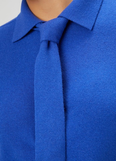 Beymen Club Kadın Kobalt Yün Polo Hırka