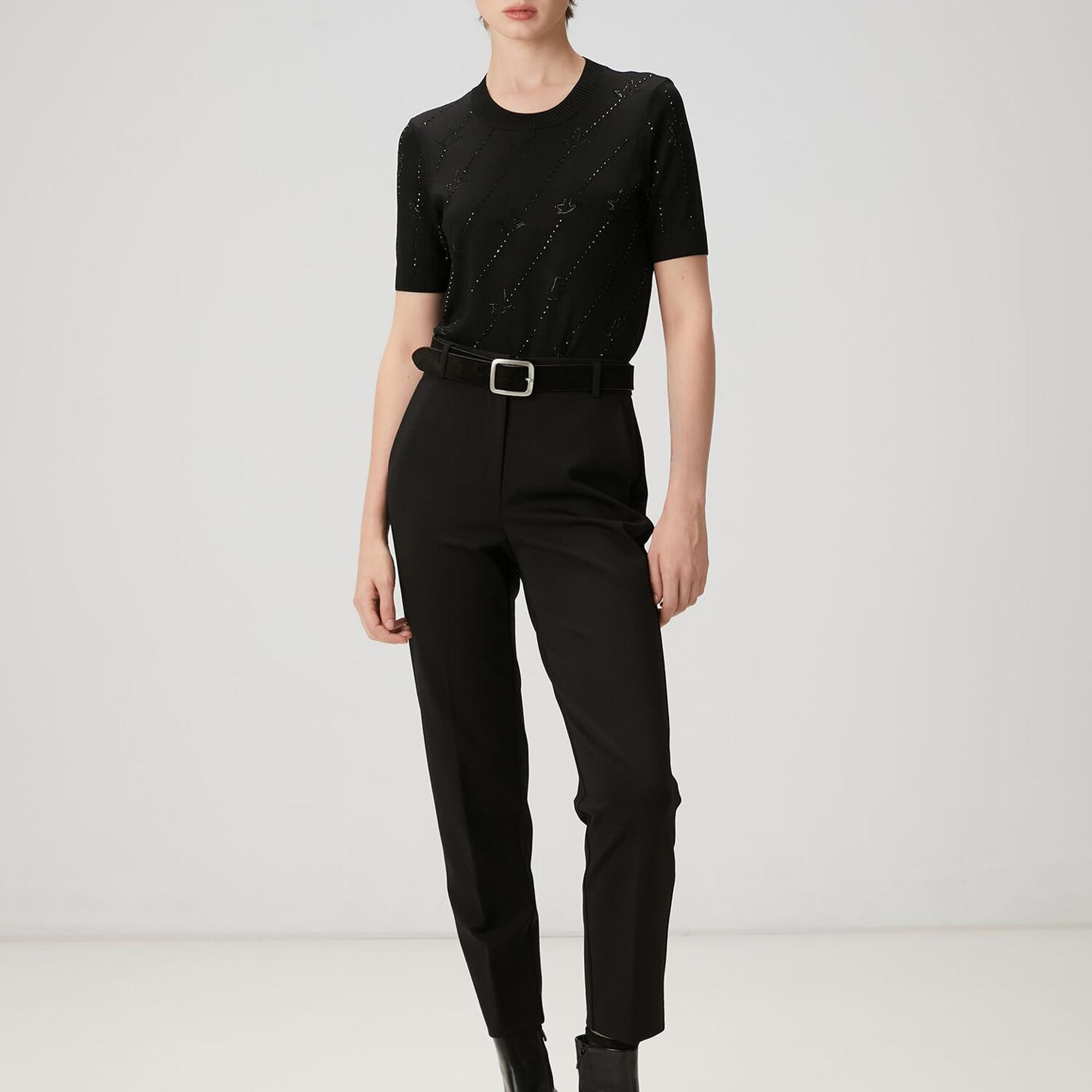 Beymen Club Kadın Siyah Taşlı Triko