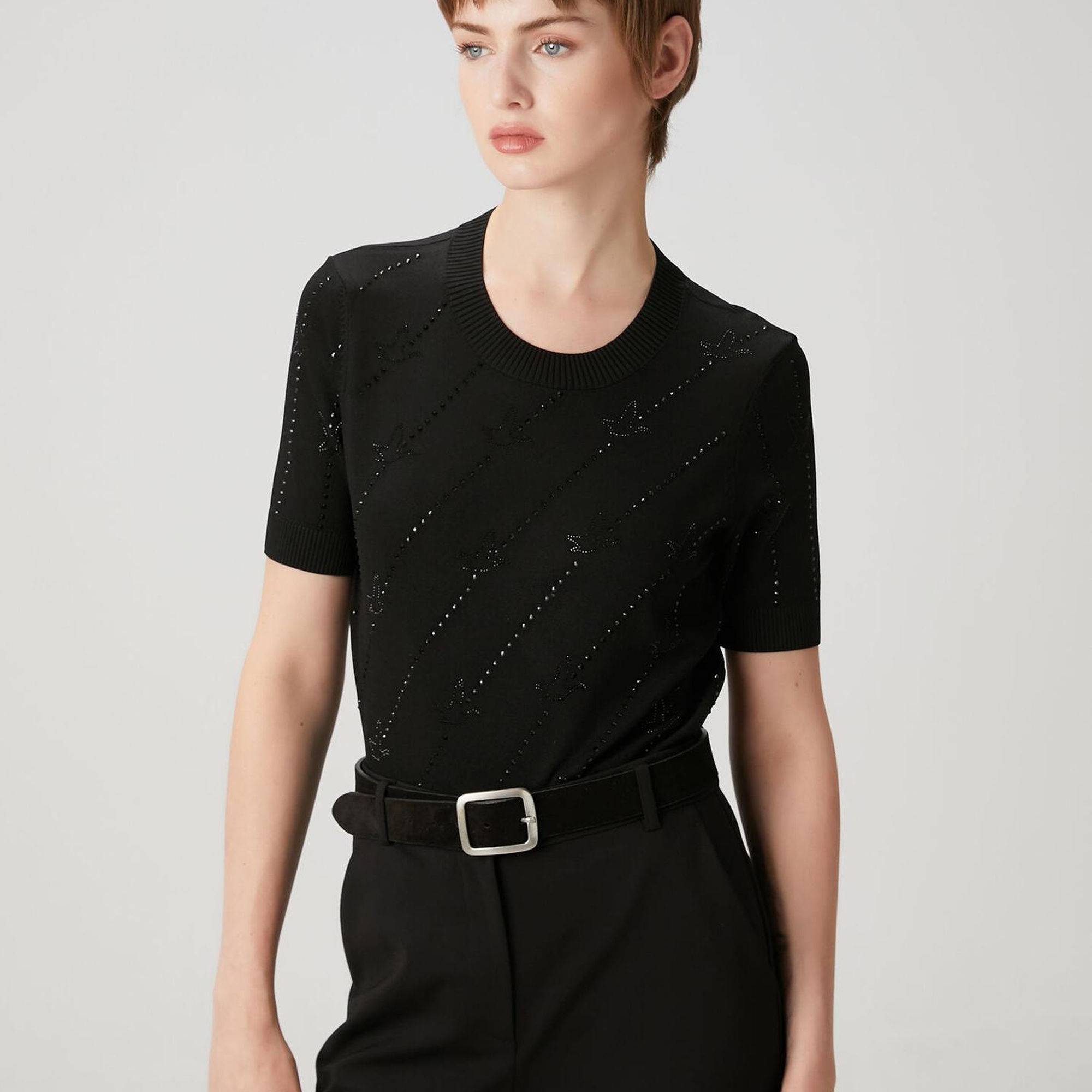 Beymen Club Kadın Siyah Taşlı Triko