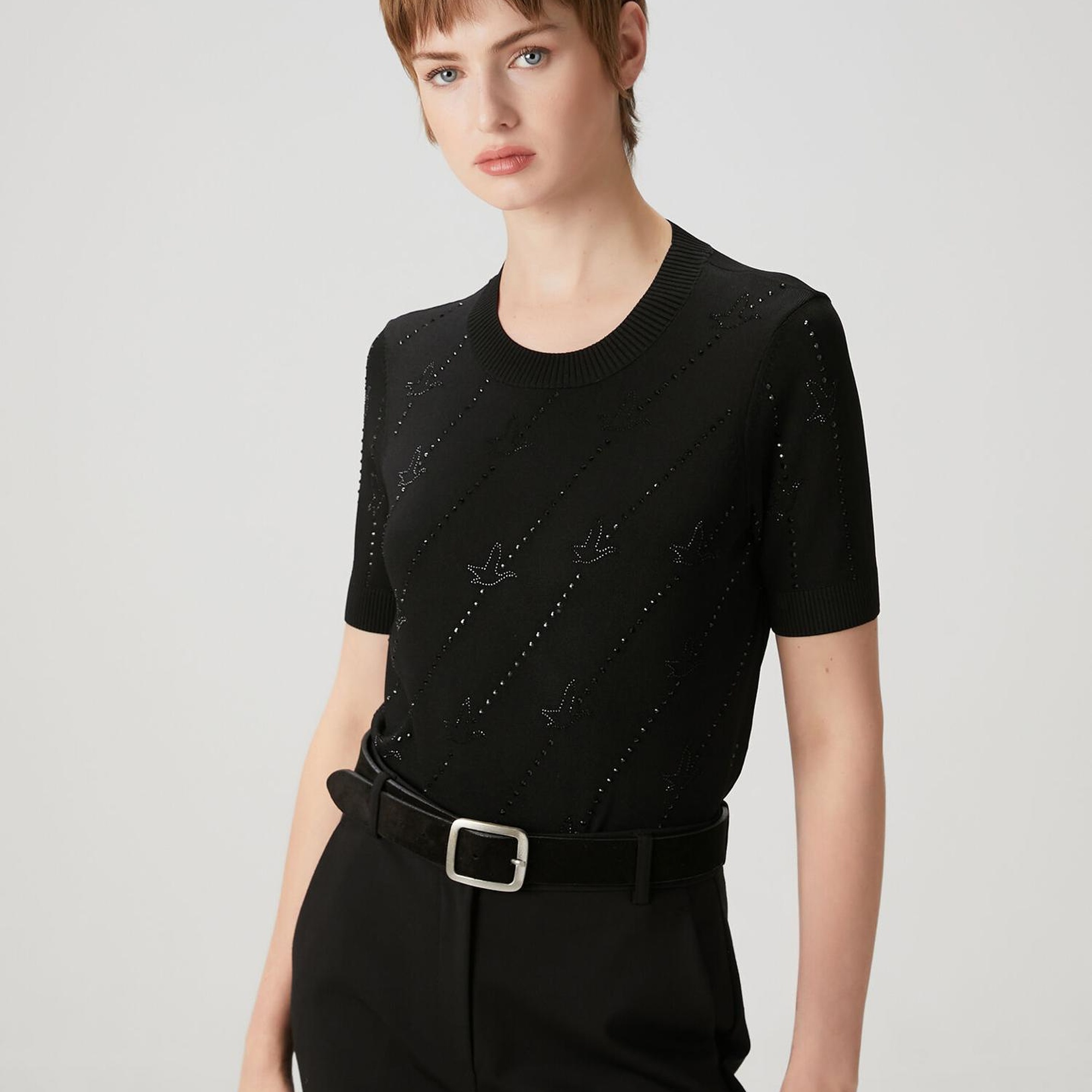 Beymen Club Kadın Siyah Taşlı Triko