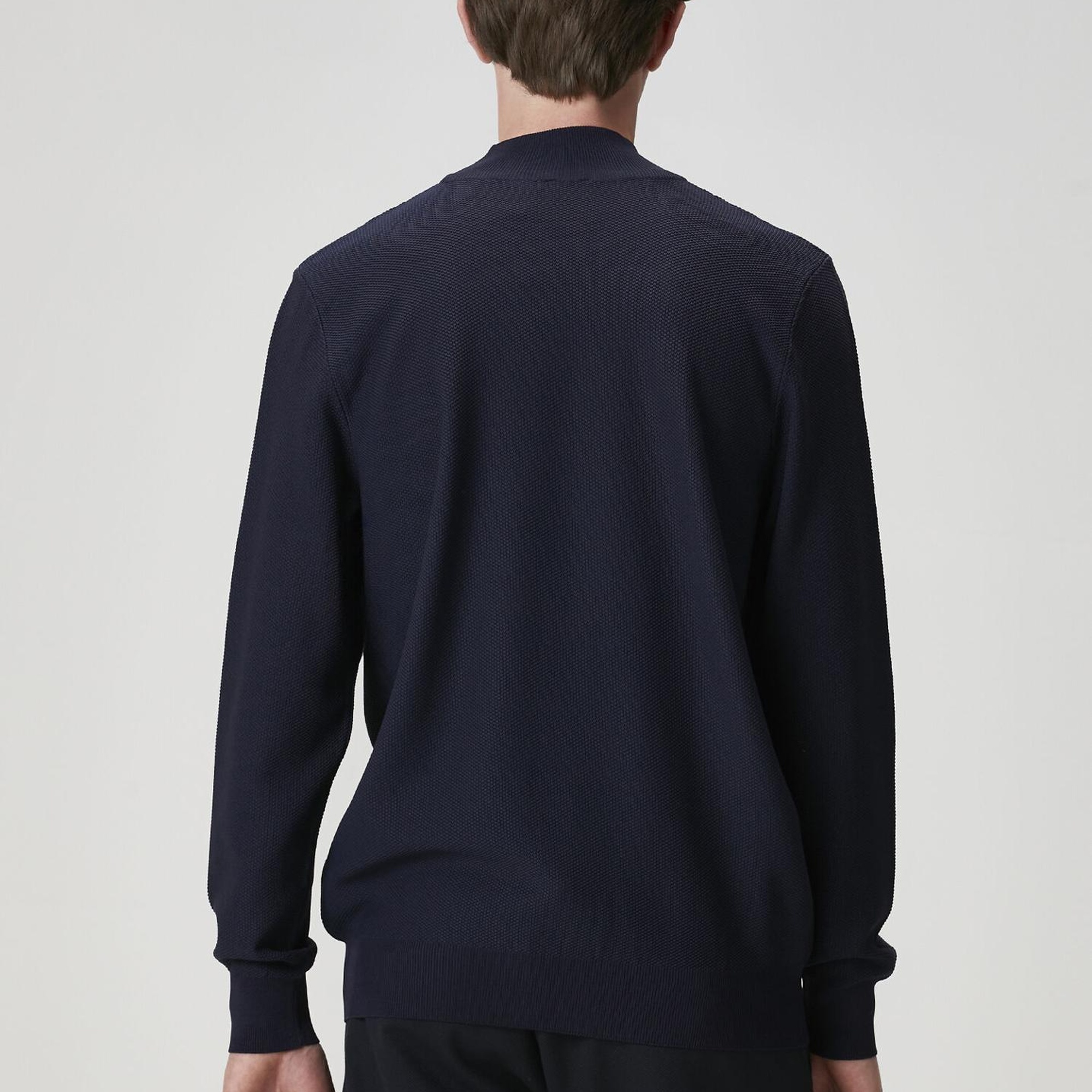 Beymen Club Erkek Lacivert Yarım Balıkçı Yaka Kazak