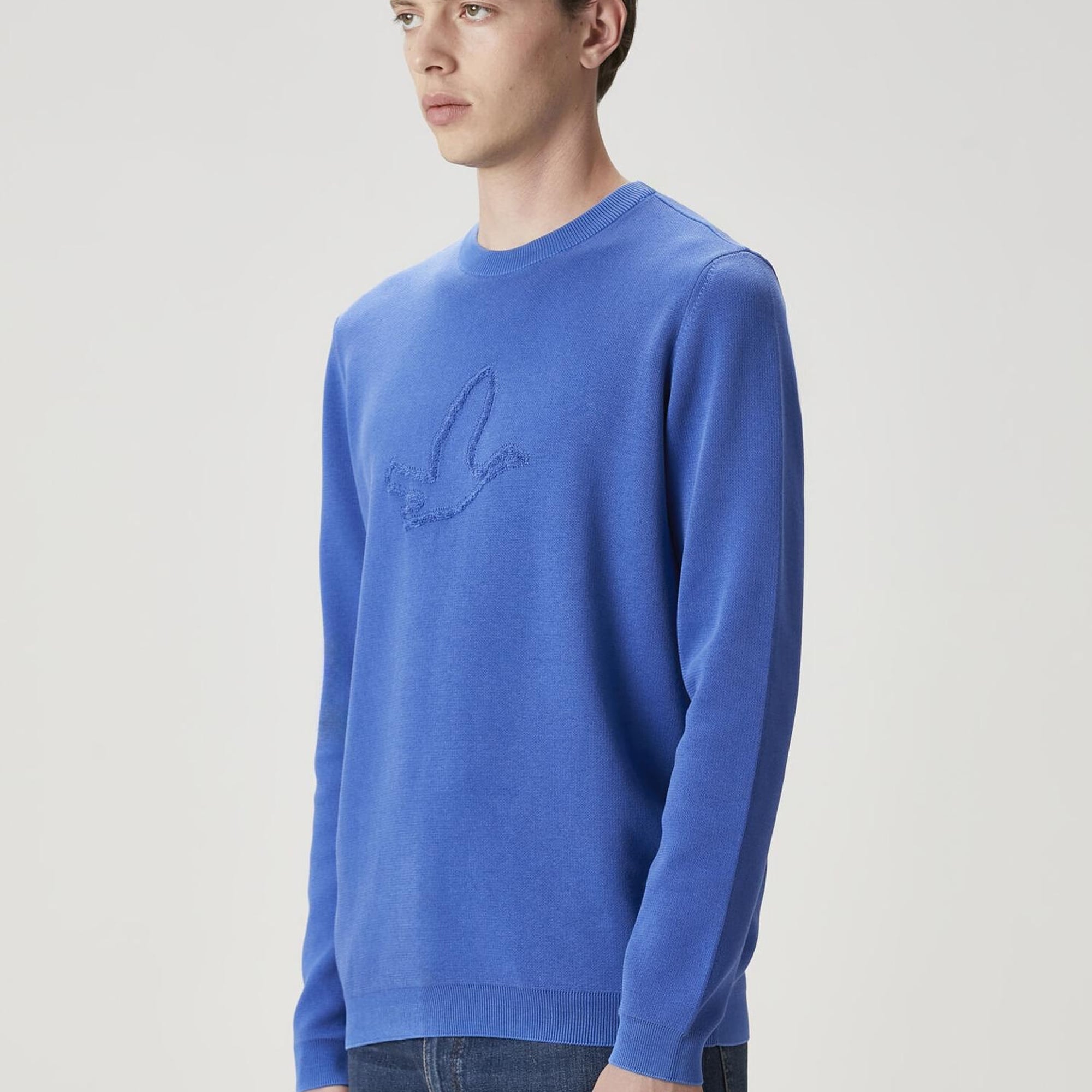 Beymen Club Erkek Saks Logo Jakarlı Kazak