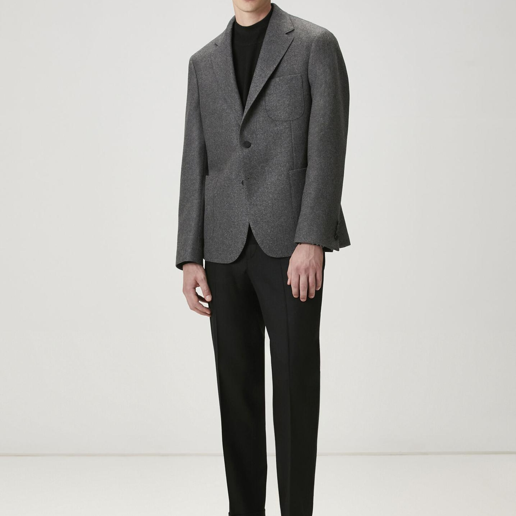 Beymen Club Erkek Siyah Yarım Balıkçı Yaka Kazak