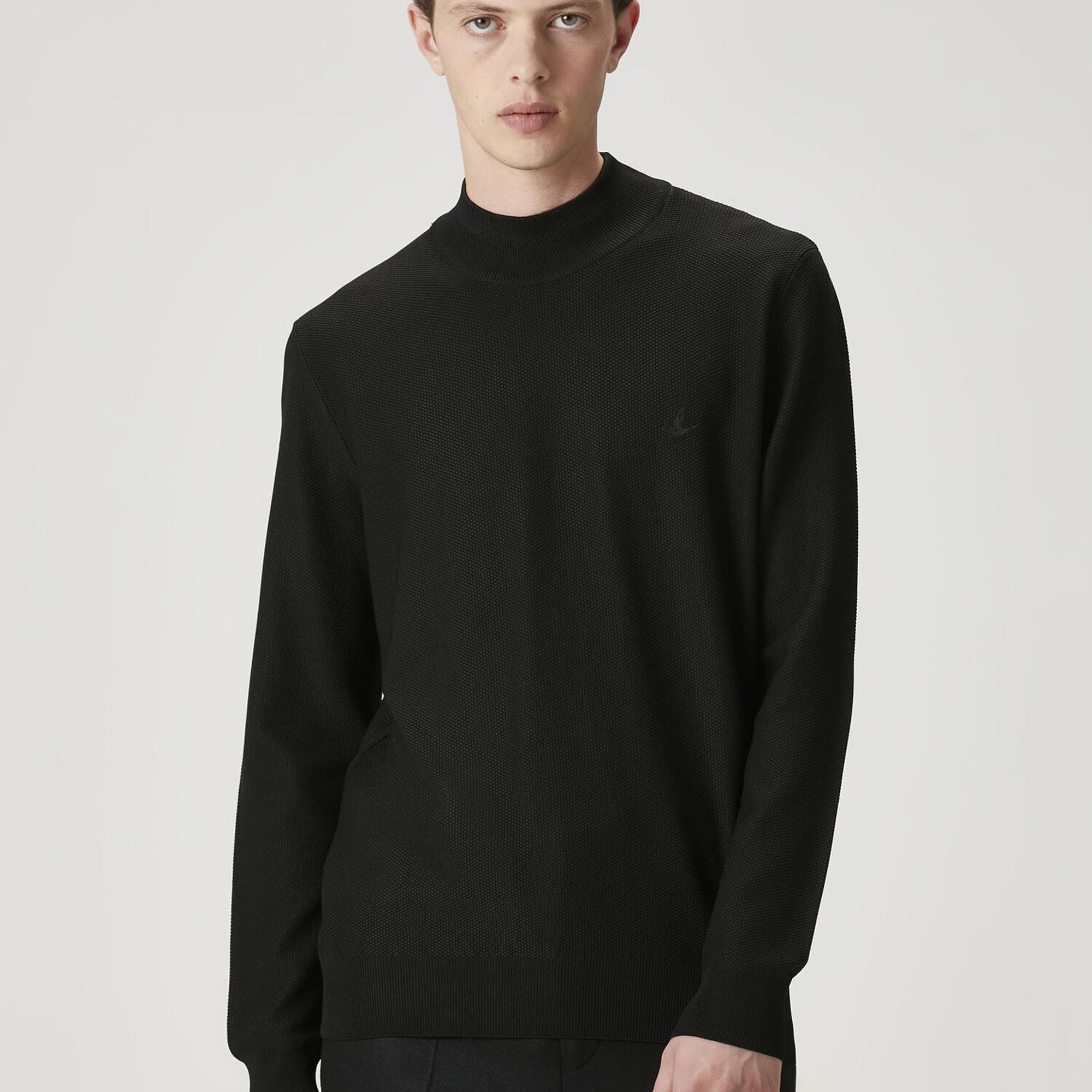 Beymen Club Erkek Siyah Yarım Balıkçı Yaka Kazak