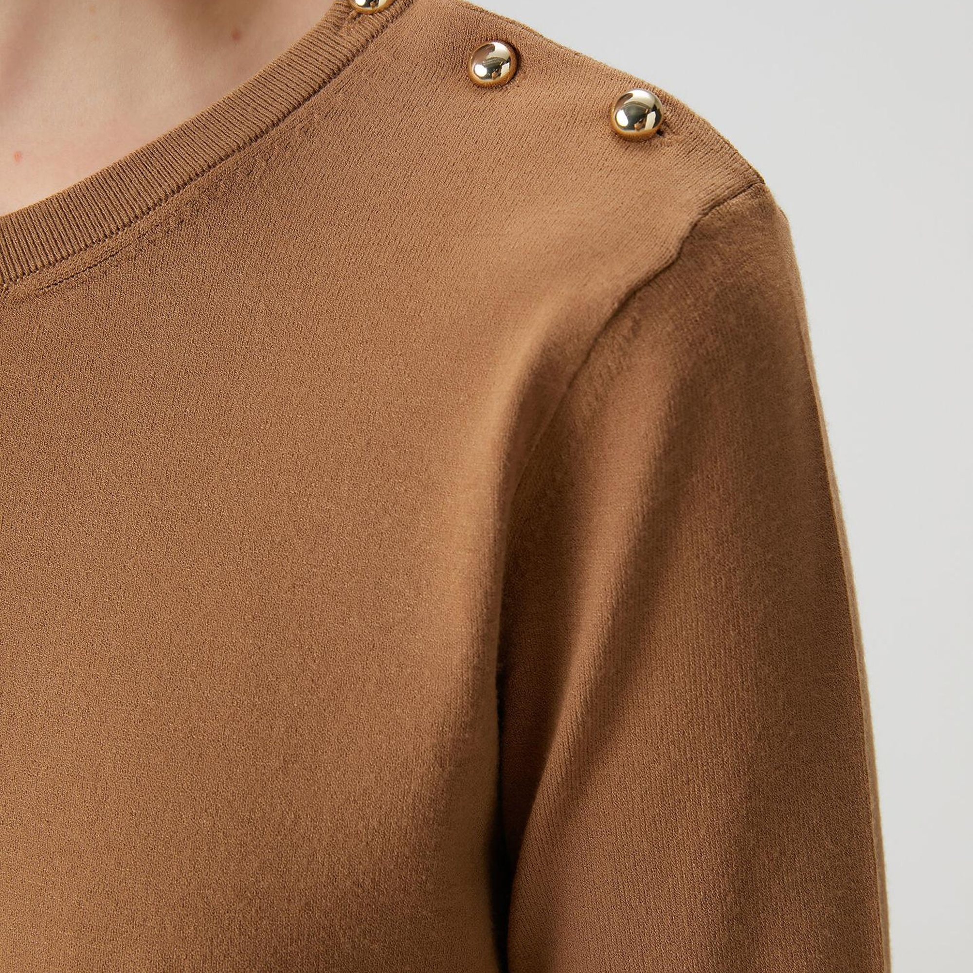 Beymen Club Kadın Tarçın Omzu Düğmeli Triko