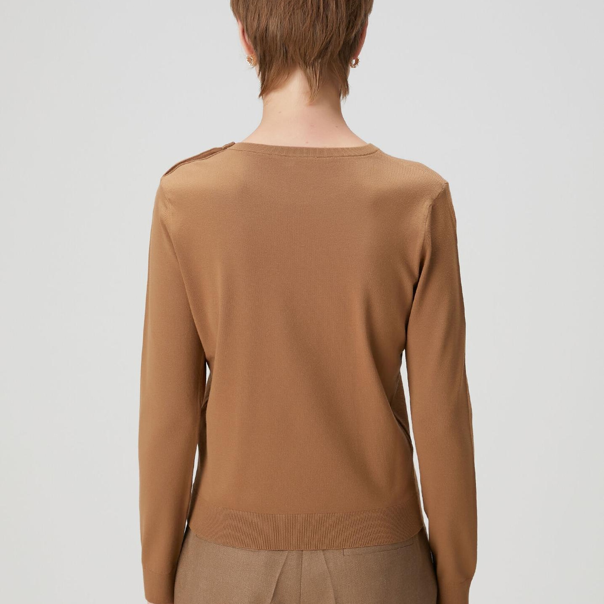 Beymen Club Kadın Tarçın Omzu Düğmeli Triko