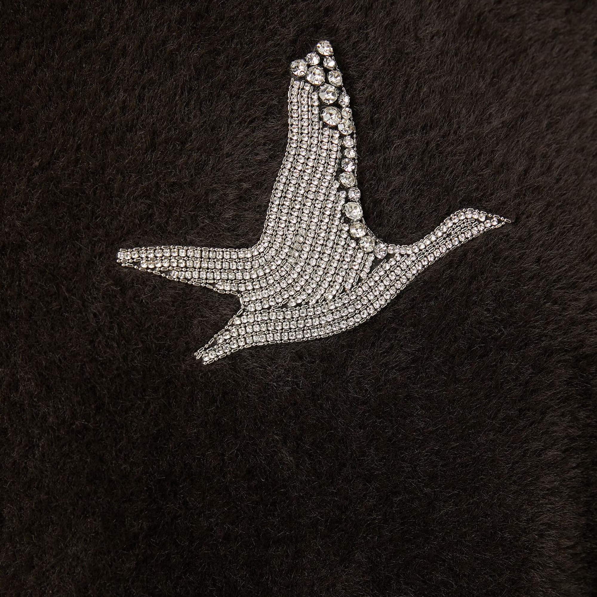 Beymen Club Kadın Kahverengi Taşlı Logo Detaylı Kazak