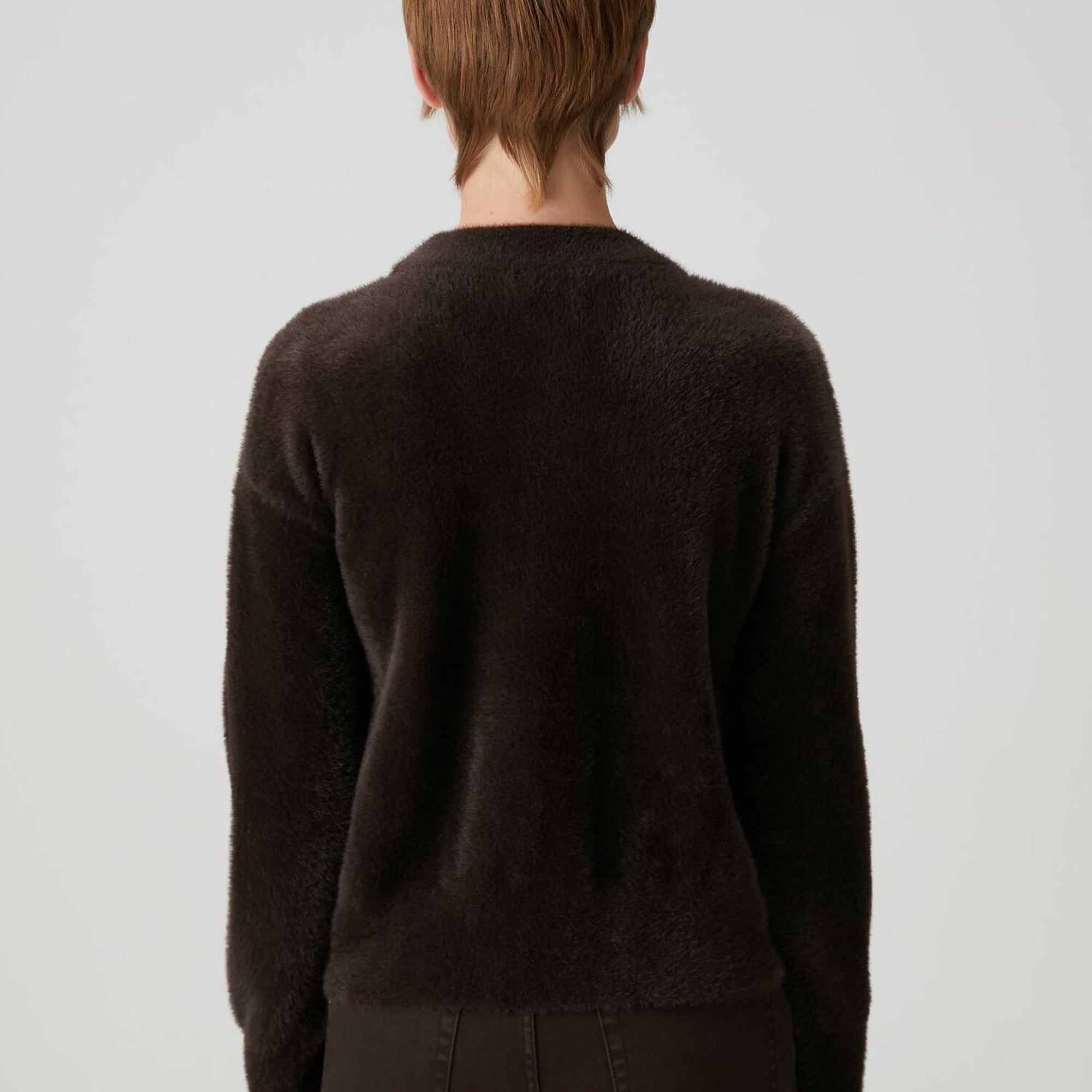 Beymen Club Kadın Kahverengi Taşlı Logo Detaylı Kazak