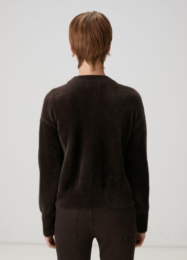  Beymen Club Kadın Kahverengi Taşlı Logo Detaylı Kazak