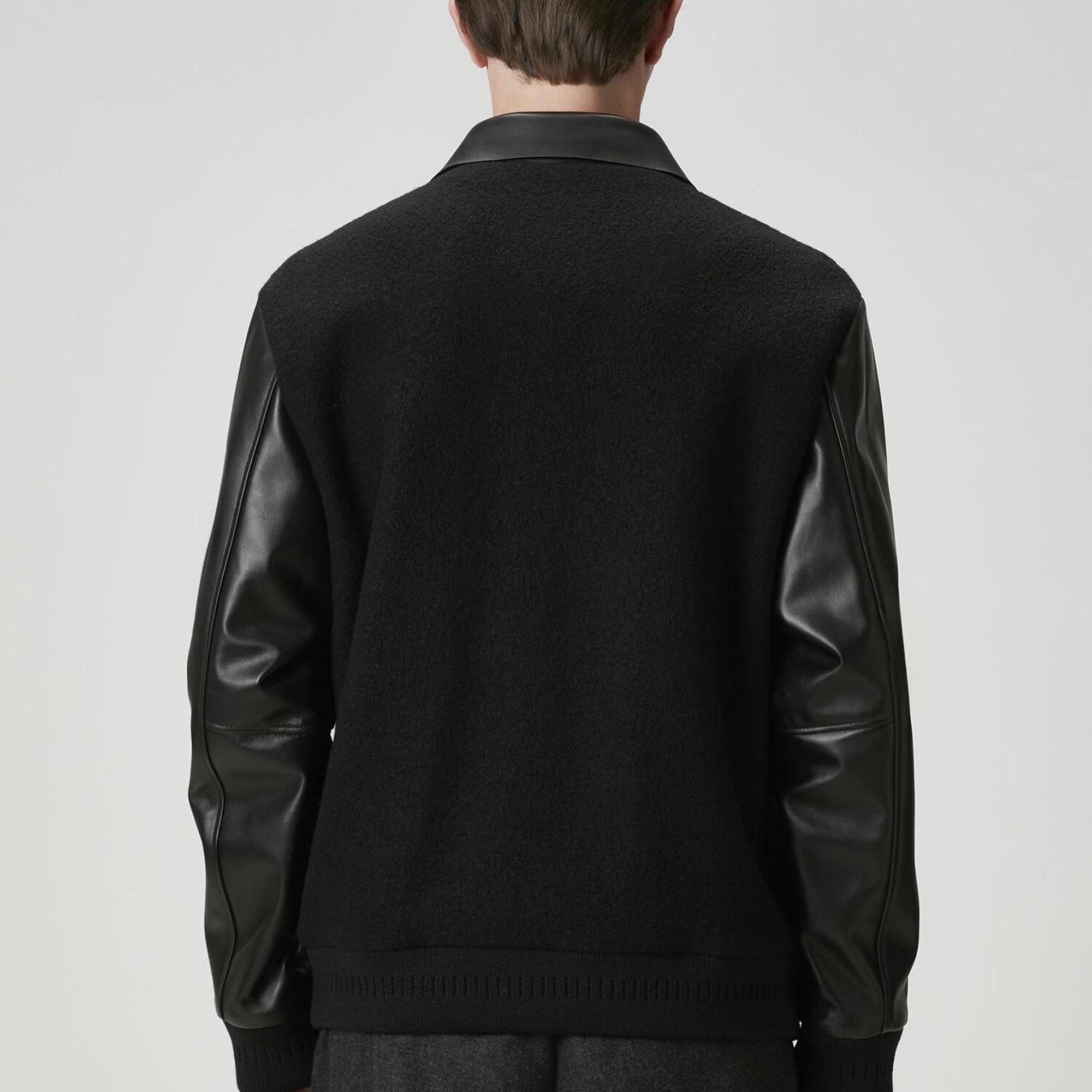 Beymen Club Erkek Siyah Garni Detaylı Deri Mont