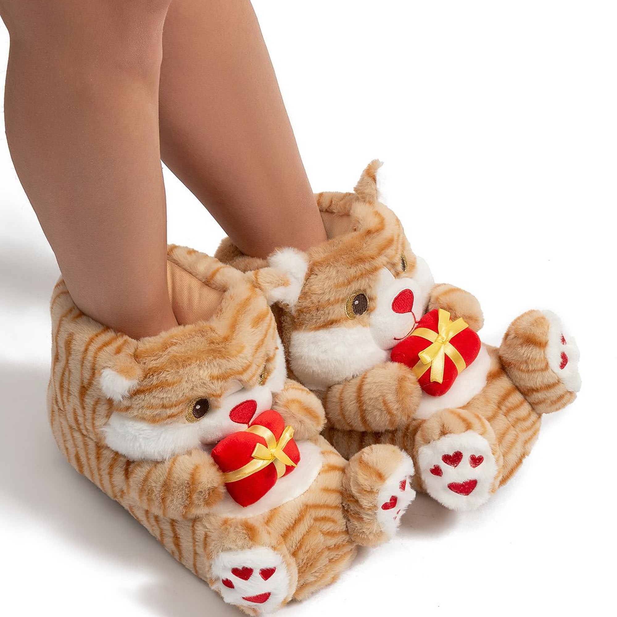 Cati Kadın Hayvanlı Panduf Açık Bej 36/41