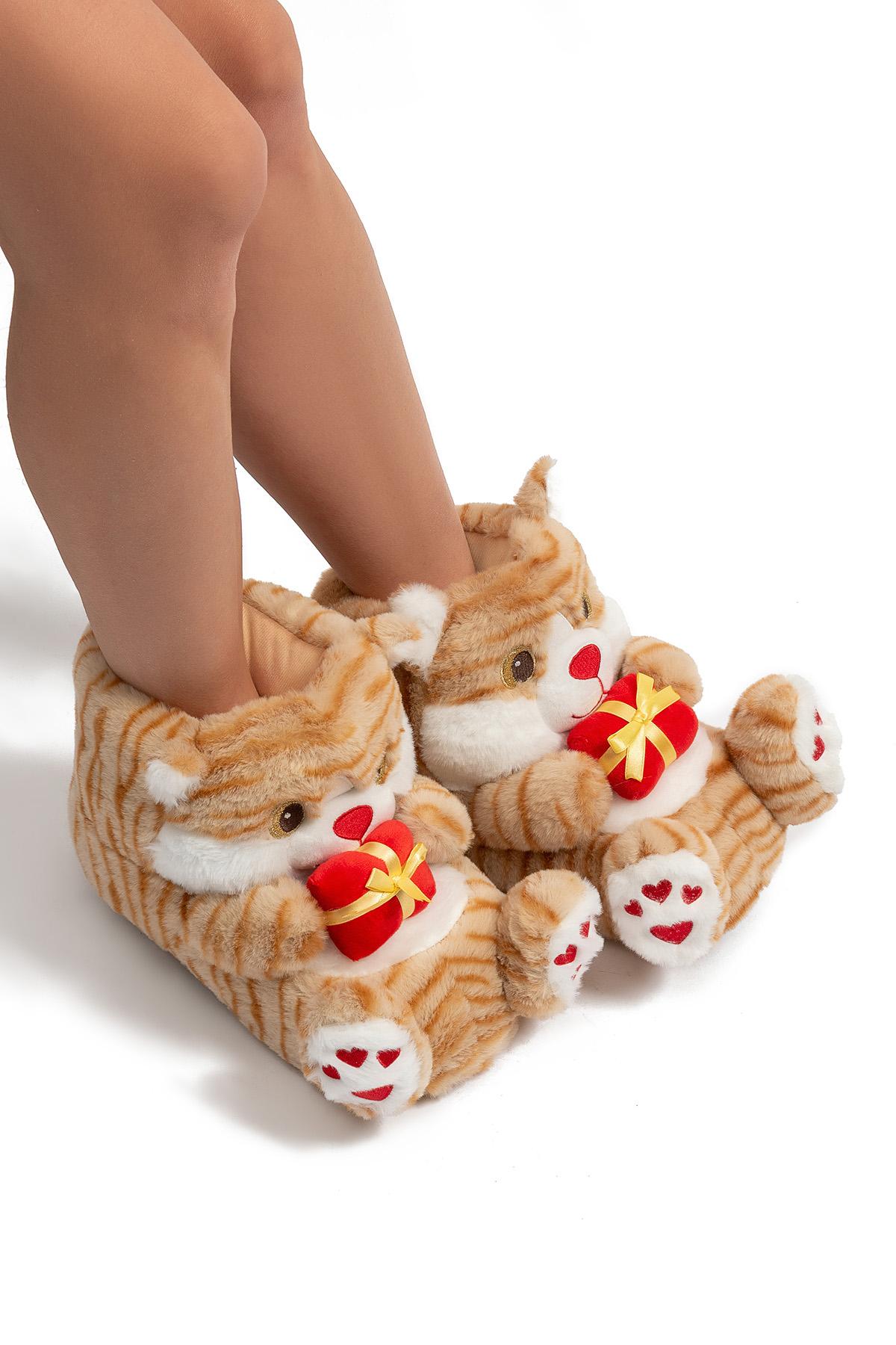  Cati Kadın Hayvanlı Panduf Açık Bej 36/41