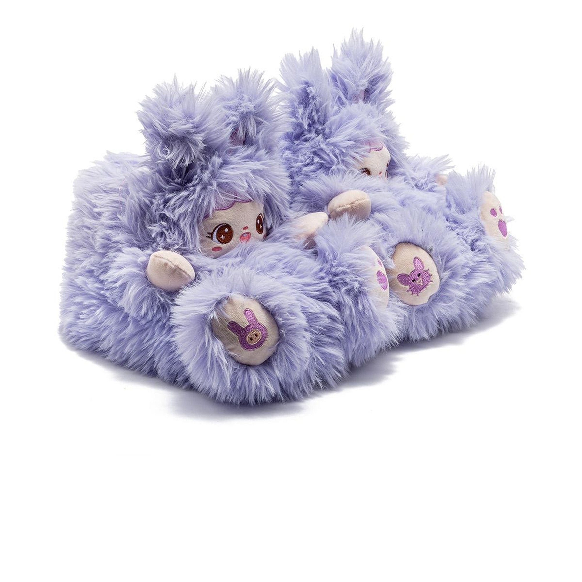 Lingo Kadın Hayvanlı Panduf Mor 36/41