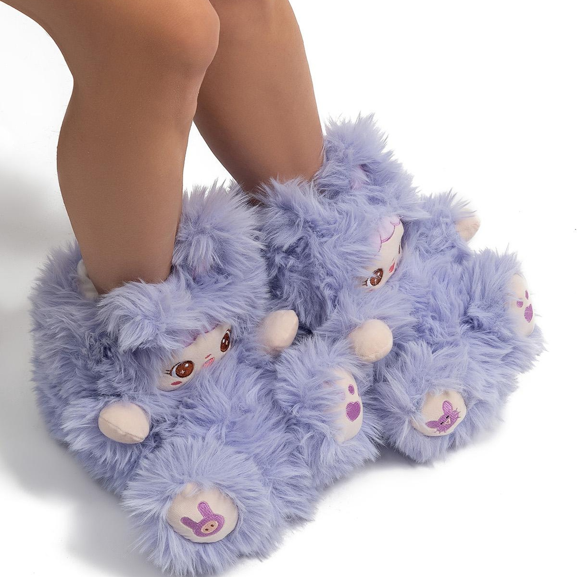 Lingo Kadın Hayvanlı Panduf Mor 36/41