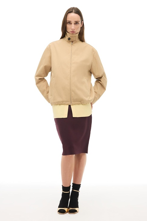  %100 Pamuk Açık Devetüyü Mont