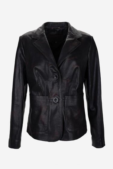  Valmenti Kadın Hakiki Deri Kızıl Eskitme Deri Mont